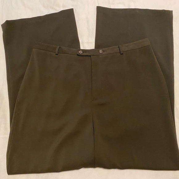 Ladies brown Banana Republic Stretch wide leg dress pants size 14 - Picture 2 of 12